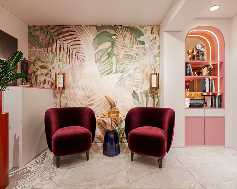 thiết kế showroom nội thất đẹp - Crystal Design TPL